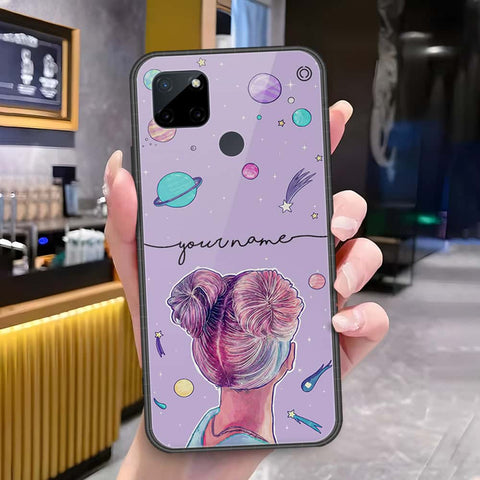 Realme C21Y Cover - Onation Your Name Series - HQ Ultra Shine Premium Infinity Glass Soft Silicon Borders Case