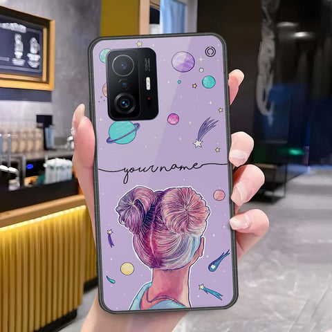 Xiaomi 11T Cover - Onation Your Name Series - HQ Ultra Shine Premium Infinity Glass Soft Silicon Borders Case