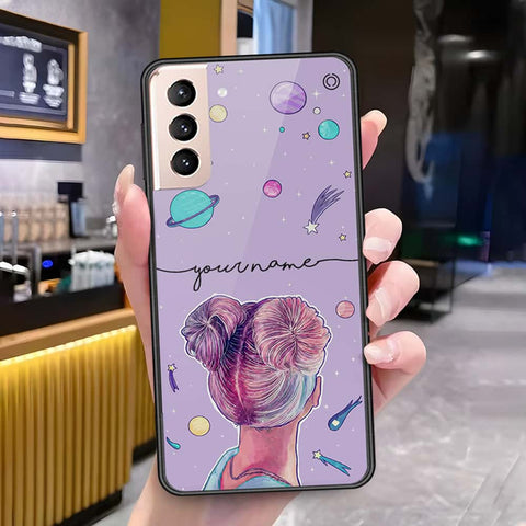 Samsung Galaxy S21 FE 5G Cover - Onation Your Name Series - HQ Ultra Shine Premium Infinity Glass Soft Silicon Borders Case