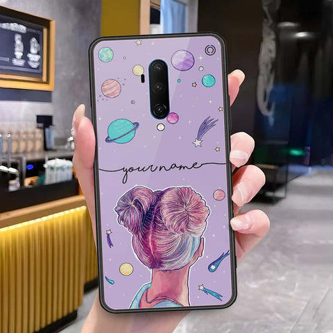 OnePlus 7T Pro Cover - Onation Your Name Series - HQ Ultra Shine Premium Infinity Glass Soft Silicon Borders Case