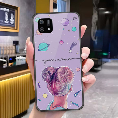 Oppo A16e Cover - Onation Your Name Series - HQ Ultra Shine Premium Infinity Glass Soft Silicon Borders Case