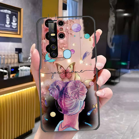 Tecno Camon 15 Premier Cover - Onation Your Name Series3 - HQ Ultra Shine Premium Infinity Glass Soft Silicon Borders Case