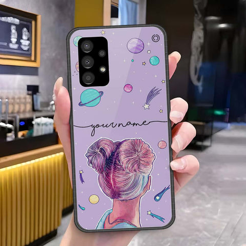 Samsung Galaxy A73 5G Cover - Onation Your Name Series - HQ Ultra Shine Premium Infinity Glass Soft Silicon Borders Case