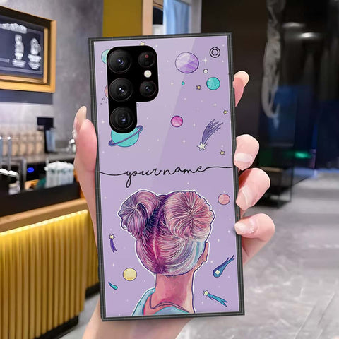 Samsung Galaxy S23 Ultra 5G Cover - Onation Your Name Series - HQ Ultra Shine Premium Infinity Glass Soft Silicon Borders Case