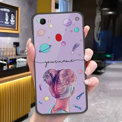 Oppo F7 Cover - Onation Your Name Series - HQ Ultra Shine Premium Infinity Glass Soft Silicon Borders Case