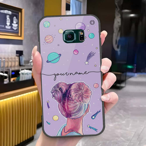 Samsung Galaxy S6 Edge Cover - Onation Your Name Series - HQ Ultra Shine Premium Infinity Glass Soft Silicon Borders Case