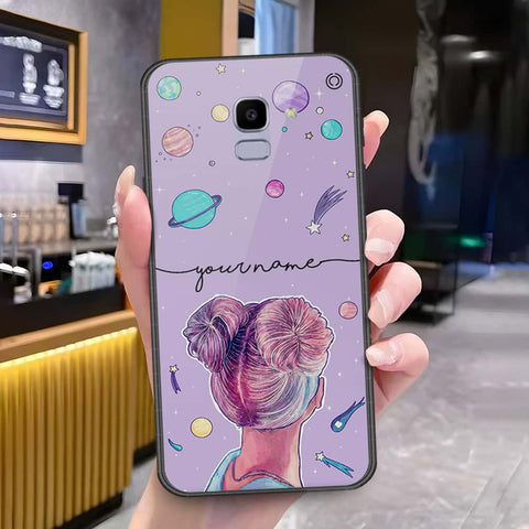 Samsung Galaxy J6 2018 Cover - Onation Your Name Series - HQ Ultra Shine Premium Infinity Glass Soft Silicon Borders Case