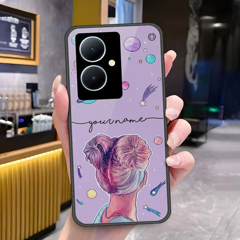 Vivo Y78 Plus 5G Cover - Onation Your Name Series - HQ Ultra Shine Premium Infinity Glass Soft Silicon Borders Case