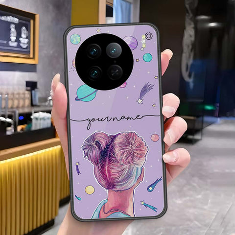 Vivo X90 Pro Cover - Onation Your Name Series - HQ Ultra Shine Premium Infinity Glass Soft Silicon Borders Case