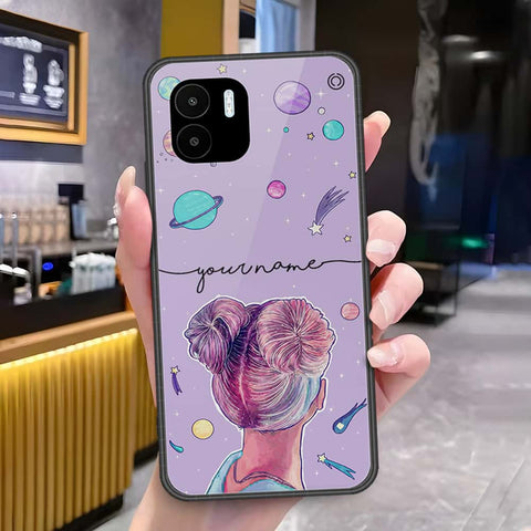 Xiaomi Redmi A1 Cover - Onation Your Name Series - HQ Ultra Shine Premium Infinity Glass Soft Silicon Borders Case