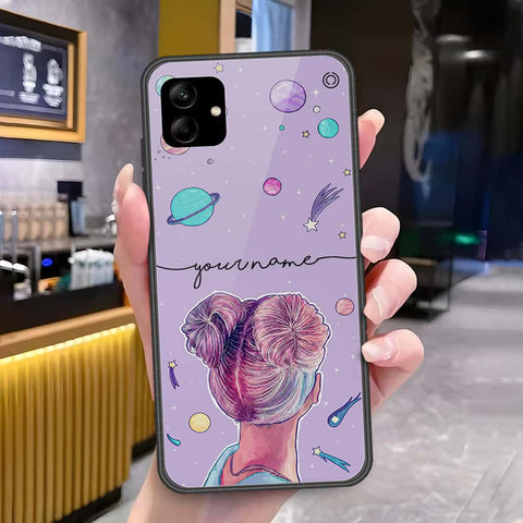 Samsung Galaxy A04e Cover - Onation Your Name Series - HQ Ultra Shine Premium Infinity Glass Soft Silicon Borders Case