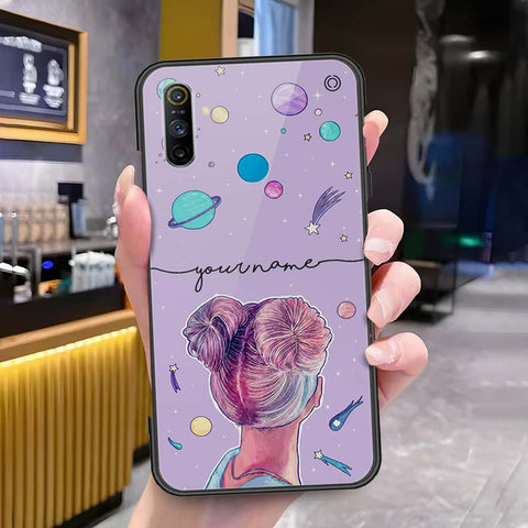 Realme 5i Cover - Onation Your Name Series - HQ Ultra Shine Premium Infinity Glass Soft Silicon Borders Case