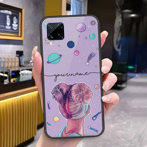 Realme C15 Cover - Onation Your Name Series - HQ Ultra Shine Premium Infinity Glass Soft Silicon Borders Case