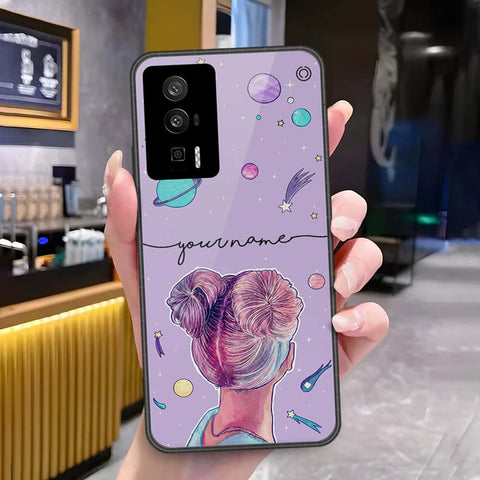 Xiaomi Poco F5 Pro Cover - Onation Your Name Series - HQ Ultra Shine Premium Infinity Glass Soft Silicon Borders Case