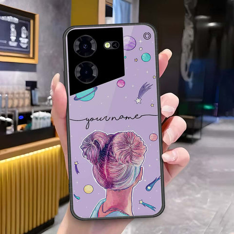 Tecno Pova 5 Pro Cover - Onation Your Name Series - HQ Ultra Shine Premium Infinity Glass Soft Silicon Borders Case