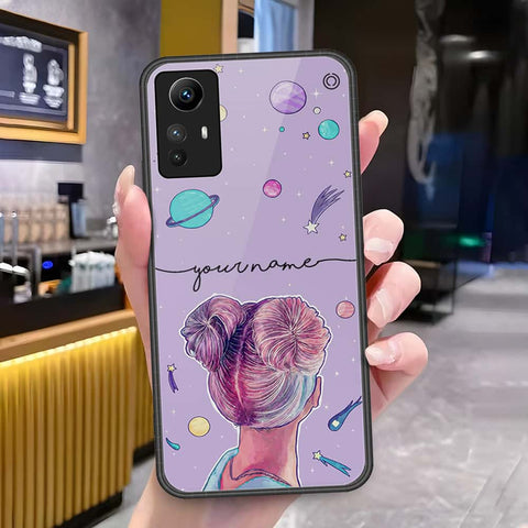 Xiaomi Redmi Note 12S Cover - Onation Your Name Series - HQ Ultra Shine Premium Infinity Glass Soft Silicon Borders Case