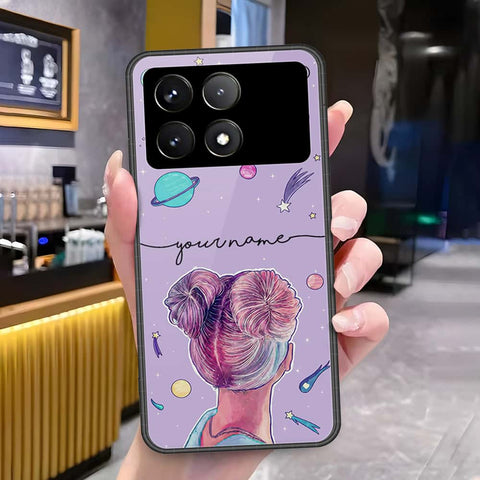 Xiaomi Poco X6 Pro Cover - Onation Your Name Series - HQ Ultra Shine Premium Infinity Glass Soft Silicon Borders Case