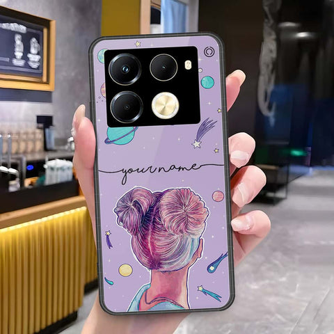 Infinix Note 40 Pro Plus Cover - Onation Your Name Series - HQ Ultra Shine Premium Infinity Glass Soft Silicon Borders Case