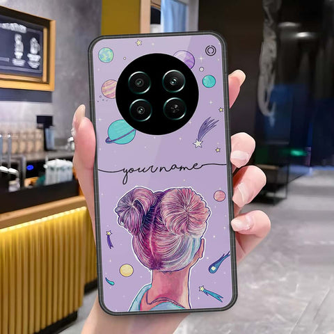 Realme 12 4GCover - Onation Your Name Series - HQ Ultra Shine Premium Infinity Glass Soft Silicon Borders Case