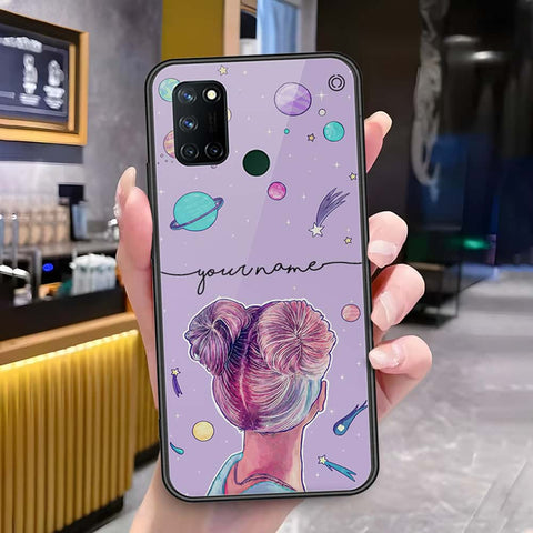 Realme 7i Cover - Onation Your Name Series - HQ Ultra Shine Premium Infinity Glass Soft Silicon Borders Case