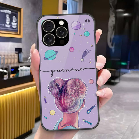 IPhone 15 Pro Cover - Onation Your Name Series - HQ Ultra Shine Premium Infinity Glass Soft Silicon Borders Case
