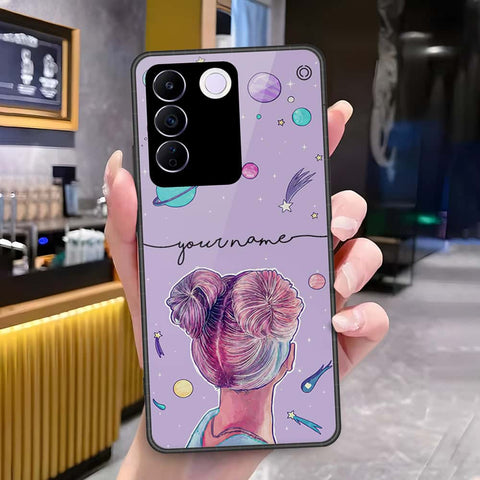 Vivo S16e Cover - Onation Your Name Series - HQ Ultra Shine Premium Infinity Glass Soft Silicon Borders Case