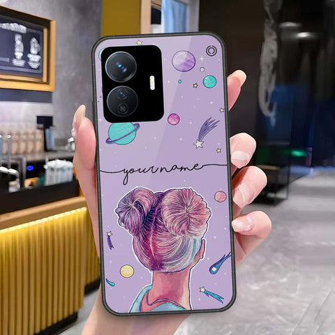 Vivo Y77e Cover - Onation Your Name Series - HQ Ultra Shine Premium Infinity Glass Soft Silicon Borders Case