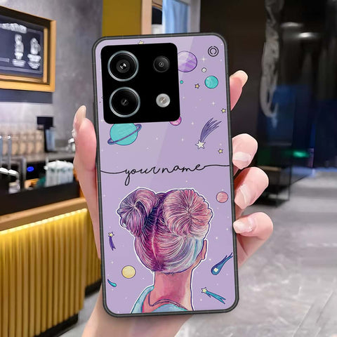 Xiaomi Redmi Note 13 Pro 4G Cover - Onation Your Name Series - HQ Ultra Shine Premium Infinity Glass Soft Silicon Borders Case