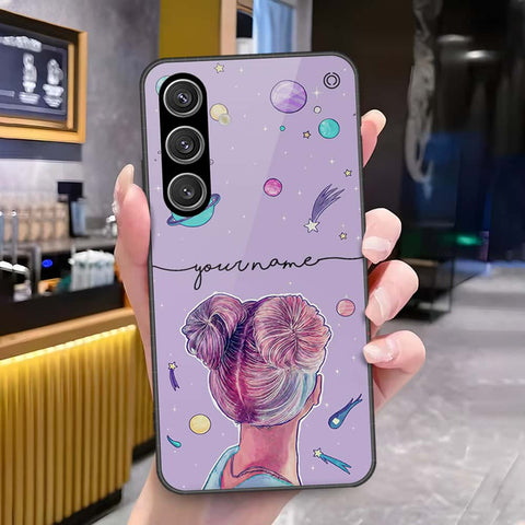 Samsung Galaxy S25 Cover - Onation Your Name Series - HQ Ultra Shine Premium Infinity Glass Soft Silicon Borders Case