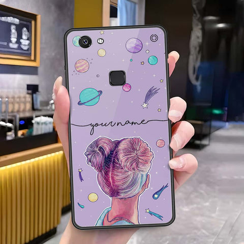 Vivo Y75 Cover - Onation Your Name Series - HQ Ultra Shine Premium Infinity Glass Soft Silicon Borders Case
