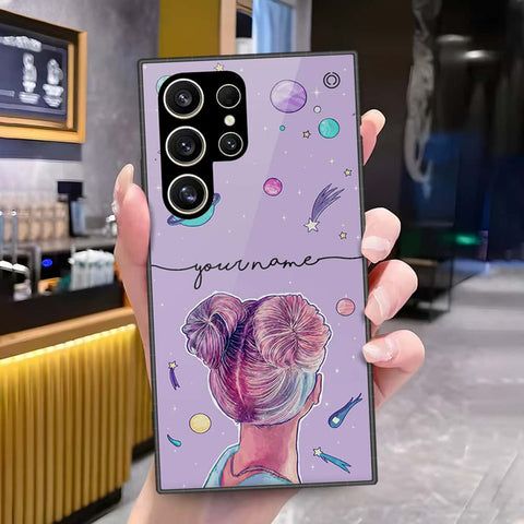 Samsung Galaxy S25 Ultra Cover - Onation Your Name Series - HQ Ultra Shine Premium Infinity Glass Soft Silicon Borders Case