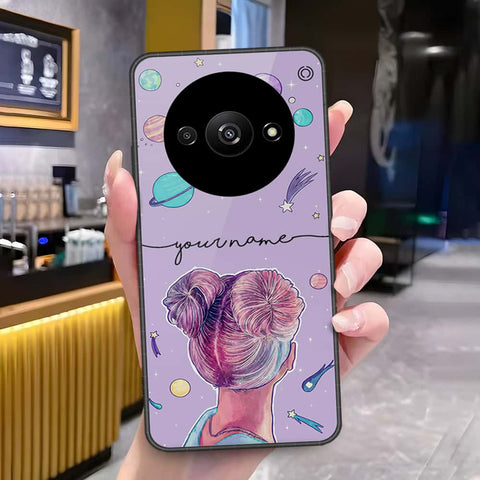 Xiaomi Redmi A3x Cover - Onation Your Name Series - HQ Ultra Shine Premium Infinity Glass Soft Silicon Borders Case