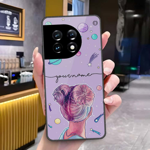 OnePlus Ace 2 Pro Cover - Onation Your Name Series - HQ Ultra Shine Premium Infinity Glass Soft Silicon Borders Case