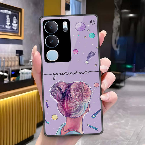 Vivo V29 Cover - Onation Your Name Series - HQ Ultra Shine Premium Infinity Glass Soft Silicon Borders Case