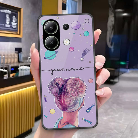 Xiaomi Redmi Note 13 Pro 4G Cover - Onation Your Name Series - HQ Ultra Shine Premium Infinity Glass Soft Silicon Borders Case