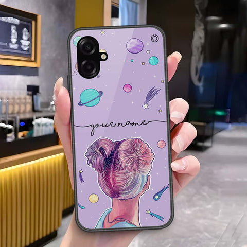 Samsung Galaxy M07 Cover - Onation Your Name Series - HQ Ultra Shine Premium Infinity Glass Soft Silicon Borders Case