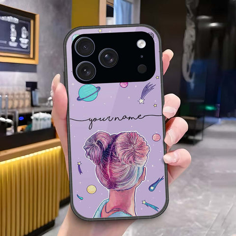 iPhone 17 Pro - Onation Your Name Series - HQ Ultra Shine Premium Infinity Glass Soft Silicon Borders Case