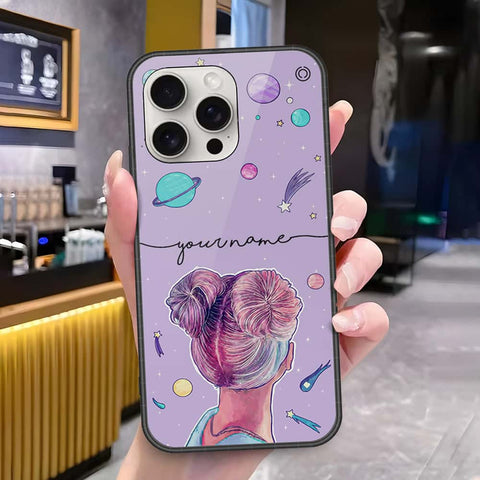 iPhone 16 Pro Max - Onation Your Name Series - HQ Ultra Shine Premium Infinity Glass Soft Silicon Borders Case