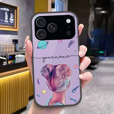 iPhone 18 Pro Max - Onation Your Name Series - HQ Ultra Shine Premium Infinity Glass Soft Silicon Borders Case