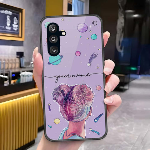 Samsung Galaxy A57 Cover - Onation Your Name Series - HQ Ultra Shine Premium Infinity Glass Soft Silicon Borders Case