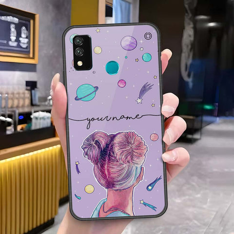 Huawei Y8s Cover - Onation Your Name Series3 - HQ Ultra Shine Premium Infinity Glass Soft Silicon Borders Case