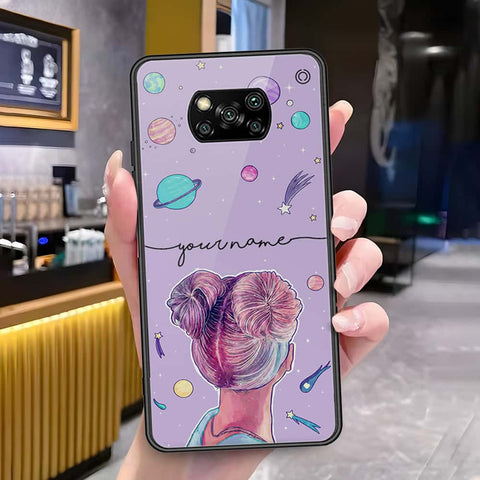 Xiaomi Poco X3 Cover - Onation Your Name Series - HQ Ultra Shine Premium Infinity Glass Soft Silicon Borders Case