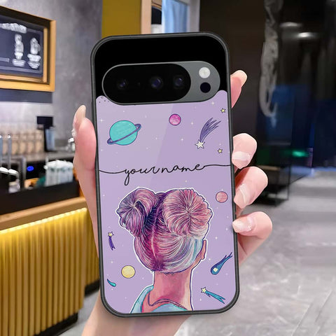 Google Pixel 9 Pro Cover - Onation Your Name Series - HQ Ultra Shine Premium Infinity Glass Soft Silicon Borders Case