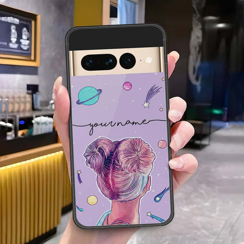 Google Pixel 7 Pro Cover - Onation Your Name Series3 - HQ Ultra Shine Premium Infinity Glass Soft Silicon Borders Case