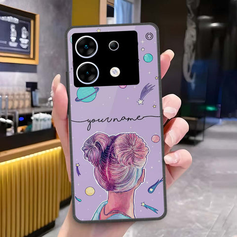 Infinix Zero 30 5G Cover - Onation Your Name Series - HQ Ultra Shine Premium Infinity Glass Soft Silicon Borders Case