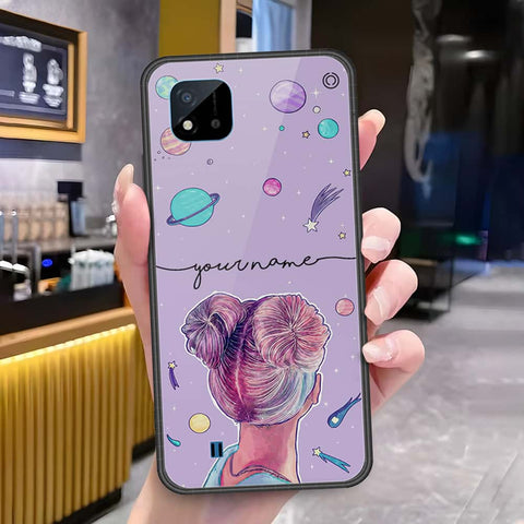 Realme C20A Cover - Onation Your Name Series - HQ Ultra Shine Premium Infinity Glass Soft Silicon Borders Case