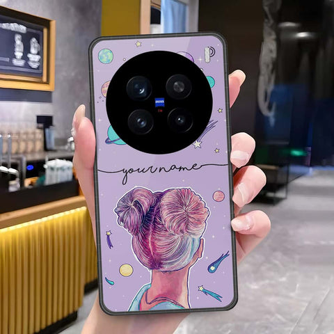 Vivo X200 Pro Cover - Onation Your Name Series - HQ Ultra Shine Premium Infinity Glass Soft Silicon Borders Case