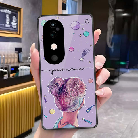 Vivo S19 Pro Cover - Onation Your Name Series - HQ Ultra Shine Premium Infinity Glass Soft Silicon Borders Case