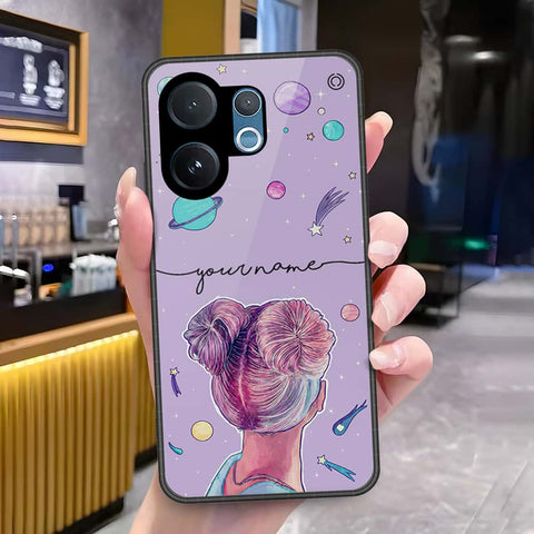 Vivo V60 Lite 5G Cover - Onation Your Name Series - HQ Ultra Shine Premium Infinity Glass Soft Silicon Borders Case