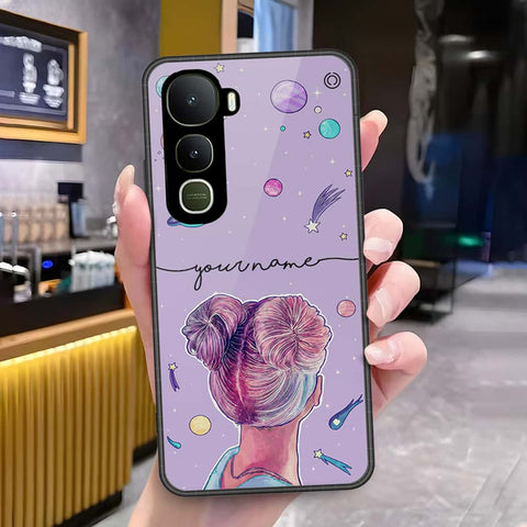 Vivo Y400 Cover - Onation Your Name Series - HQ Ultra Shine Premium Infinity Glass Soft Silicon Borders Case